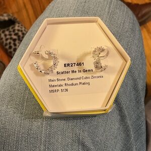 Scatter Me In Gems Rhodium Earrings